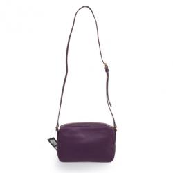 Pre Owned Marc by Marc Jacobs Dark Magenta Preppy Leather Camera Bag