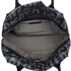 Pre Owned Marc by Marc Jacobs Patent Monogram Denim satchel