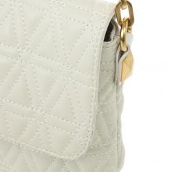 Pre Owned Marc by Marc Jacobs White Quilted Shoulder Bag