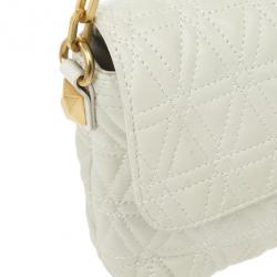 Pre Owned Marc by Marc Jacobs White Quilted Shoulder Bag