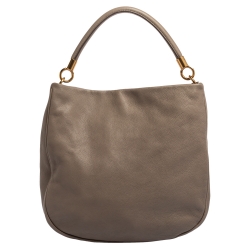 مملوكة مسبقًا Marc by Marc Jacobs Taupe Soft Grained Leather Too Hot to Handle Hobo