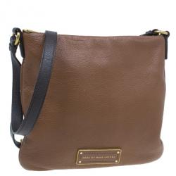 Pre Owned حقيبة مارك باي مارك جاكوبس توهوت توهاندل سيا جلد  بني كروس