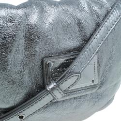 Pre Owned Marc by Marc Jacobs Silver Leather Isabelle Cross Body Bag