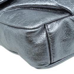 Pre Owned Marc by Marc Jacobs Silver Leather Isabelle Cross Body Bag