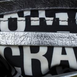 Pre Owned Marc by Marc Jacobs Silver Leather Isabelle Cross Body Bag