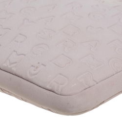 Pre Owned Marc by Marc Jacobs Beige Dreamy Logo Fabric Laptop Bag