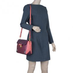 مملوكة مسبقًا Marc by Marc Jacobs Colorblock Leather Sheltered Island Satchel