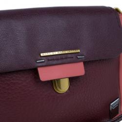 مملوكة مسبقًا Marc by Marc Jacobs Colorblock Leather Sheltered Island Satchel