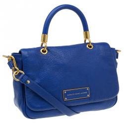 Pre Owned Marc by Marc Jacobs Blue Leather Lea Crossbody Bag