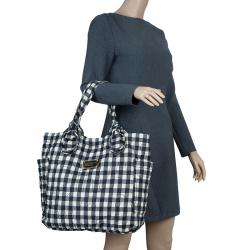 Pre Owned Marc By Marc Jacobs Black/Yellow Pretty Nylon Little Tate Tote