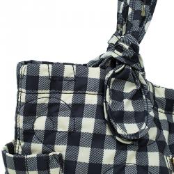 Pre Owned Marc By Marc Jacobs Black/Yellow Pretty Nylon Little Tate Tote