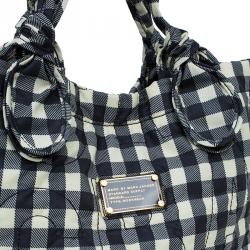 Pre Owned Marc By Marc Jacobs Black/Yellow Pretty Nylon Little Tate Tote