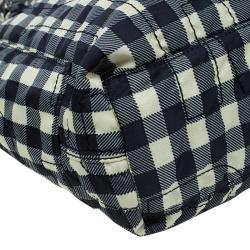 Pre Owned Marc By Marc Jacobs Black/Yellow Pretty Nylon Little Tate Tote