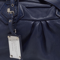 Pre Owned Marc by Marc Jacobs Navy Blue Leather Classic Q Baby Groovee Bag