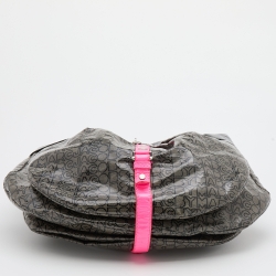 Pre Owned Marc by Marc Jacobs Multicolor Coated Fabric and Patent Leather Lil Riz Hobo