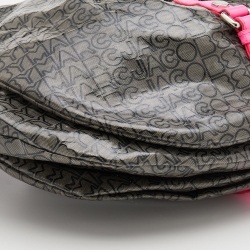 Pre Owned Marc by Marc Jacobs Multicolor Coated Fabric and Patent Leather Lil Riz Hobo