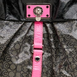 Pre Owned Marc by Marc Jacobs Multicolor Coated Fabric and Patent Leather Lil Riz Hobo