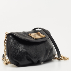 Marc by Marc Jacobs Black Leather Classic Q Karlie Crossbody Bag