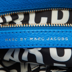 Marc by Marc Jacobs Blue Leather Classic Q Lil Ukita Top Handle Bag