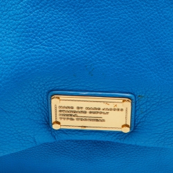 Marc by Marc Jacobs Blue Leather Classic Q Lil Ukita Top Handle Bag