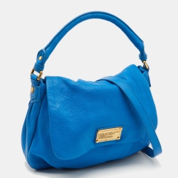 Marc by Marc Jacobs Blue Leather Classic Q Lil Ukita Top Handle Bag