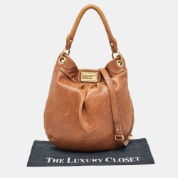Pre Owned Marc by Marc Jacobs Brown Leather Classic Q Hillier Hobo