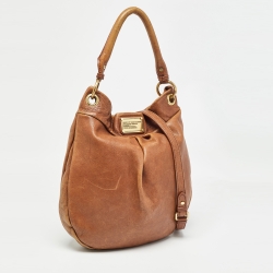 Pre Owned Marc by Marc Jacobs Brown Leather Classic Q Hillier Hobo