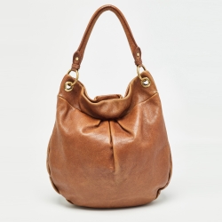 Pre Owned Marc by Marc Jacobs Brown Leather Classic Q Hillier Hobo