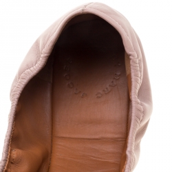 Pre Owned حذاء فلات مارك باي مارك جاكوبس ماوس جلد وردي مقاس 40