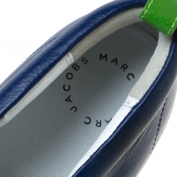 Pre Owned Marc by Marc Jacobs Multicolor Printed Leather Slip On Sneakers Size 38