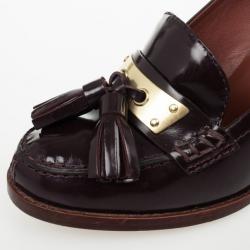 Pre Owned Marc by Marc Jacobs Brown Tassel Loafer Pumps Size 38
