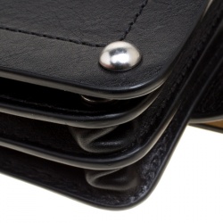 Pre Owned Marc Jacobs Black Leather Quintana Domed Stud Cris Belt Bag