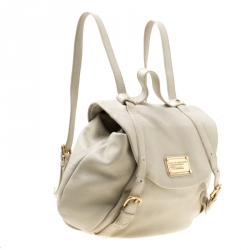 Marc by Marc Jacobs Beige Leather Classic Backpack