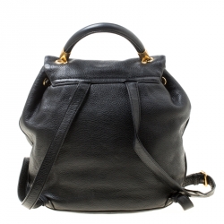 Marc by Marc Jacobs Black Leather Too Hot to Handle Backpack