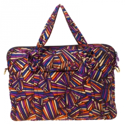 Pre Owned Marc by Marc Jacobs Multicolore Quilted Nylon Laptop Bag