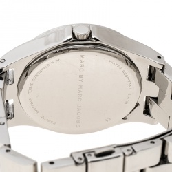 Marc By Marc Jacobs White Stainless Steel Crystal MBM3044 Women's Wristwatch 38 mm