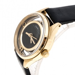 Marc By Marc Jacobs Tether Black Gold Plated MBM1381 Women's Wristwatch 25 mm