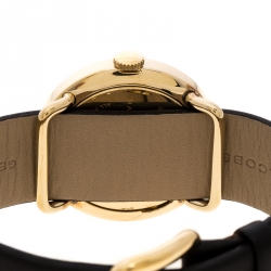 Marc by Marc Jacobs Black Yellow Gold-Plated Stainless Steel Amy MBM1154 Women's Wristwatch 36 mm
