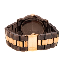 Marc by Marc Jacobs Brown Two-Tone Stainless Steel MBM3195 Women's Wristwatch 36 mm
