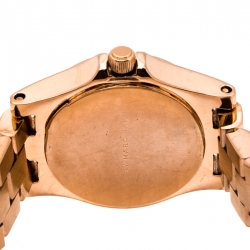 Marc by Marc Jacobs Blue Rose Gold Plated Stainless Steel Henry Dinky MBM3328 Women's Wristwatch 20 mm