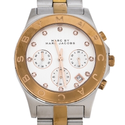 Marc By Marc Jacobs Silver Two-Tone Stainless Steel Blade MBM3178 Women's Wristwatch 41 mm