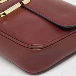 Pre Owned Marc Jacobs Burgundy Leather The J Marc Shoulder Bag