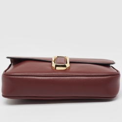 Pre Owned Marc Jacobs Burgundy Leather The J Marc Shoulder Bag