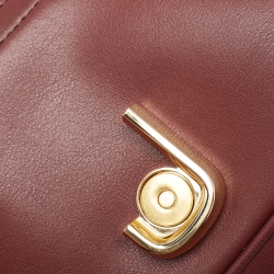 Pre Owned Marc Jacobs Burgundy Leather The J Marc Shoulder Bag