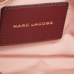 Pre Owned Marc Jacobs Burgundy Leather The J Marc Shoulder Bag