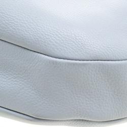 Pre Owned Marc Jacobs Ice Blue Leather Classic Hobo