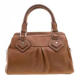 Pre Owned Marc Jacobs Brown Leather Small Groovee Satchel