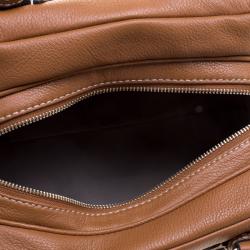 Pre Owned Marc Jacobs Brown Leather Small Groovee Satchel