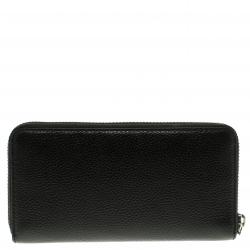 Pre Owned Marc Jacobs Black Leather Gotham Zip Around Wallet