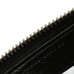 Pre Owned Marc Jacobs Black Leather Gotham Zip Around Wallet